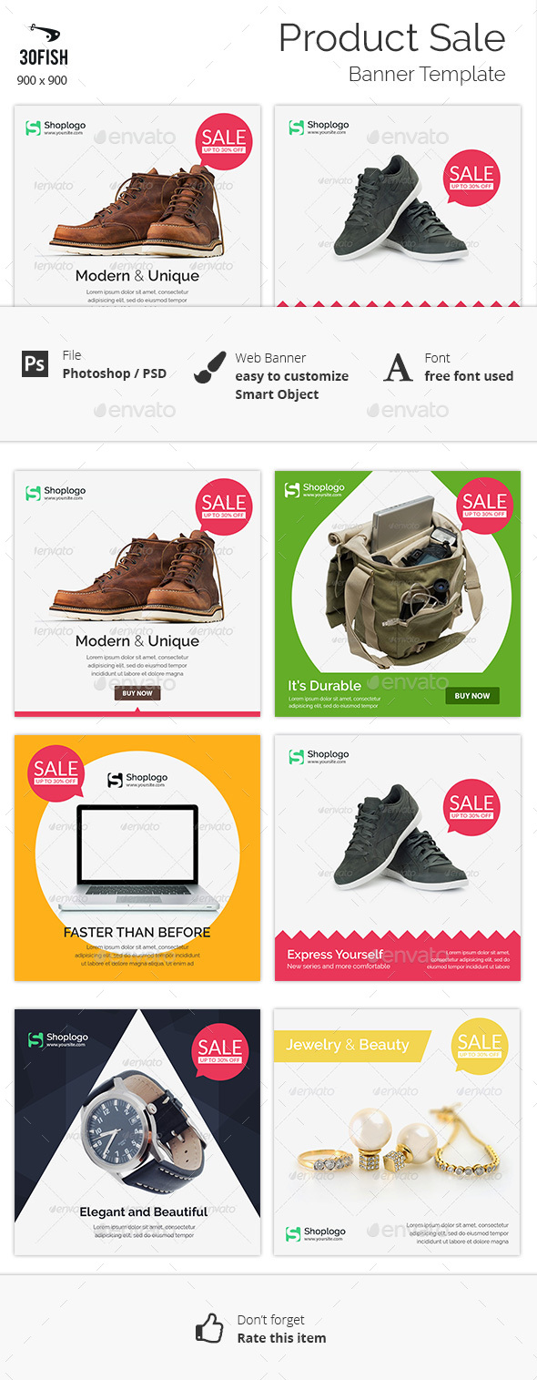 Product Sale Banner - Banners & Ads Web Elements