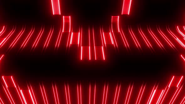 4k Red Neon Strips Pattern 1