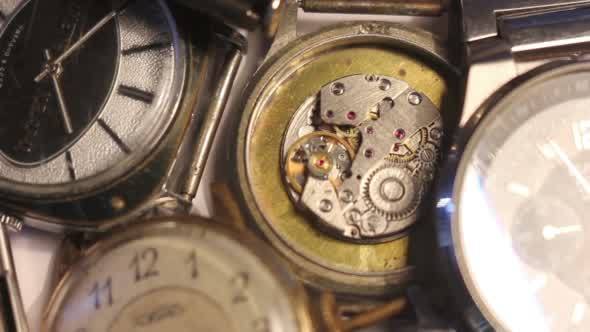 Old Watches on the Table