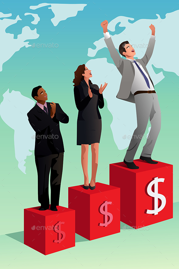 Businessman Winning or Success Concept - Concepts Business