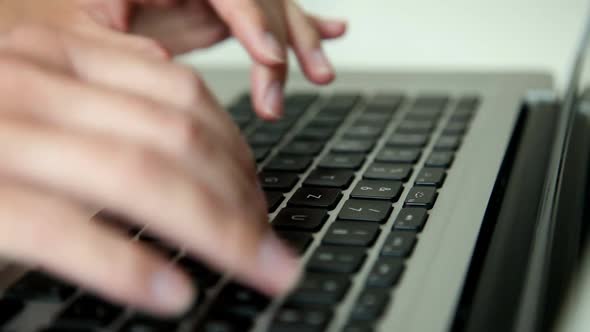 Womans Hands Typing On Computer Keyboard 3 alt