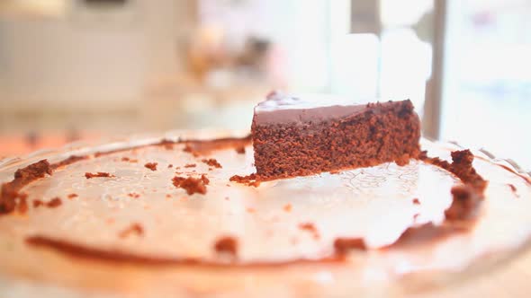 Pan Of Chocolate Cake In Glass Dish 4 alt