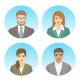 Business People Flat Avatars