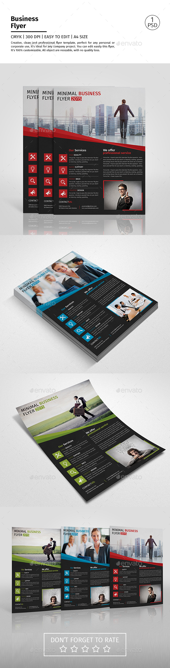 A4 Corporate Business Flyer Template Vol 06 - Corporate Flyers