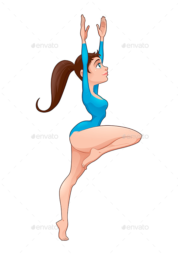 Young Dancer or Artistic Gymnast - Sports/Activity Conceptual