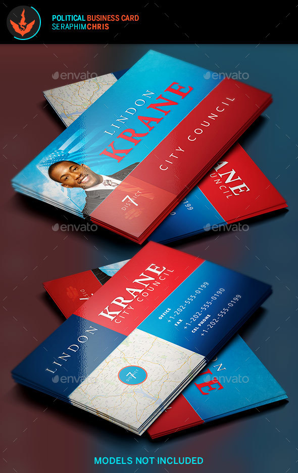 Political Business Card Template 6 By SeraphimChris