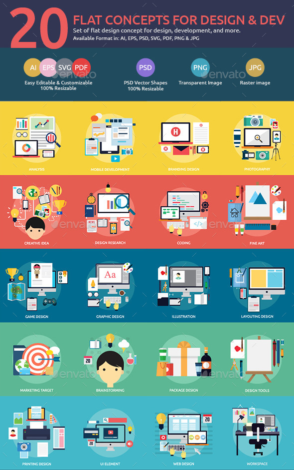 Flat Concepts for Design & Development Flat Concepts for Design & Development