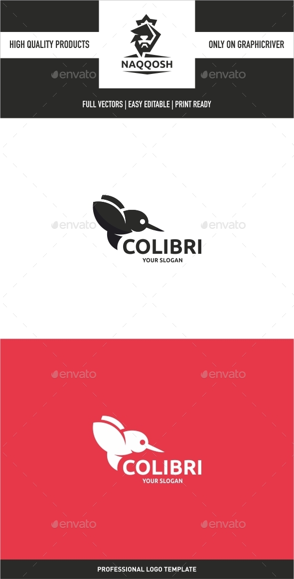 Colibri Logo - Animals Logo Templates