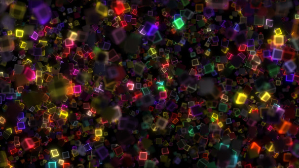Glowing Cubes Particles 3