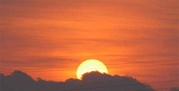 Sunrise and Power Line 02