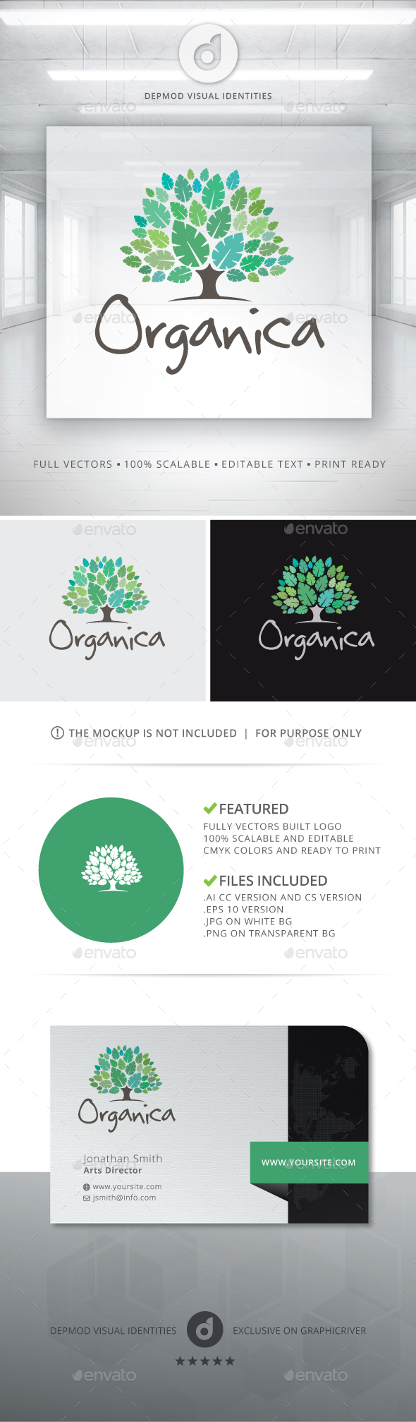 Organica Logo - Nature Logo Templates