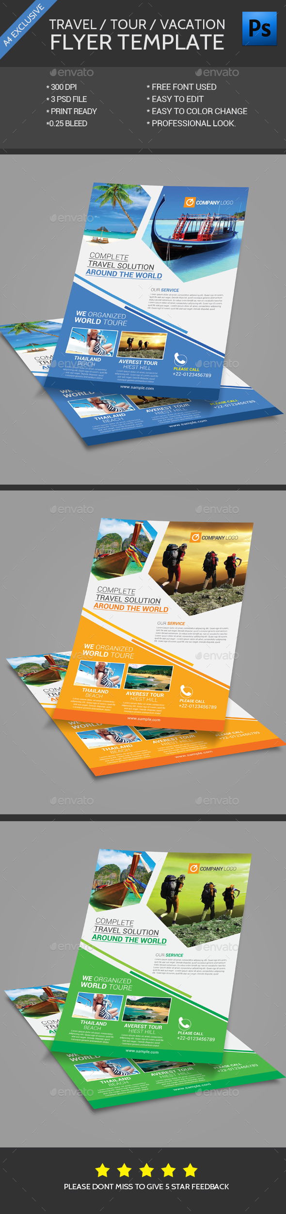 Travel Flyer Template - Flyers Print Templates