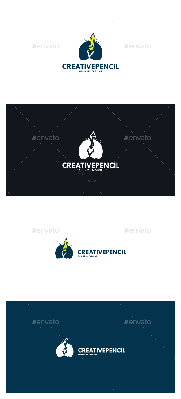 Creative Pencil Logo - Symbols Logo Templates