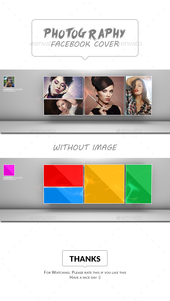Photography Facebook Cover Template - Facebook Timeline Covers Social Media