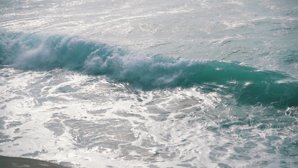 Ocean Waves Breaking On Shore, Stock Footage | VideoHive