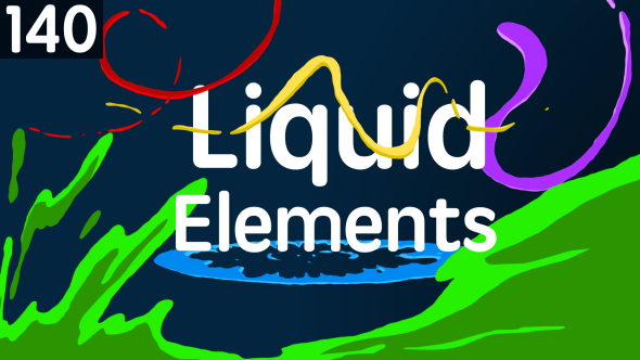 140 Liquid Elements - VideoHive 13093443