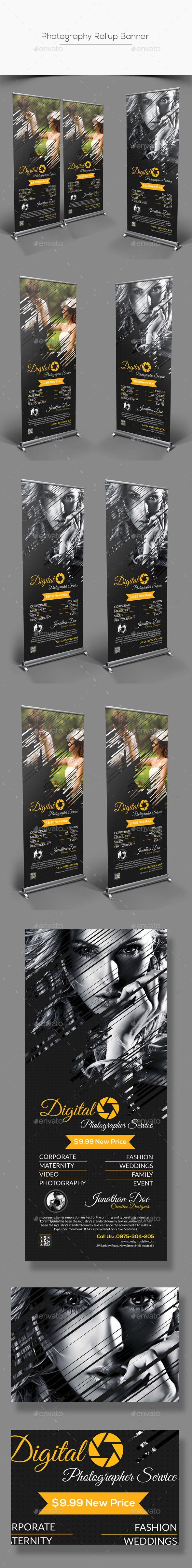 Photography Rollup Banner - Signage Print Templates