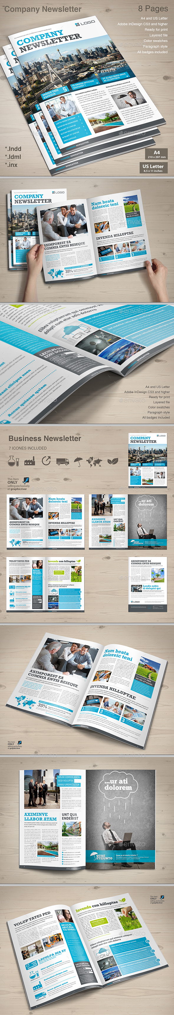 Company Newsletter - Newsletters Print Templates