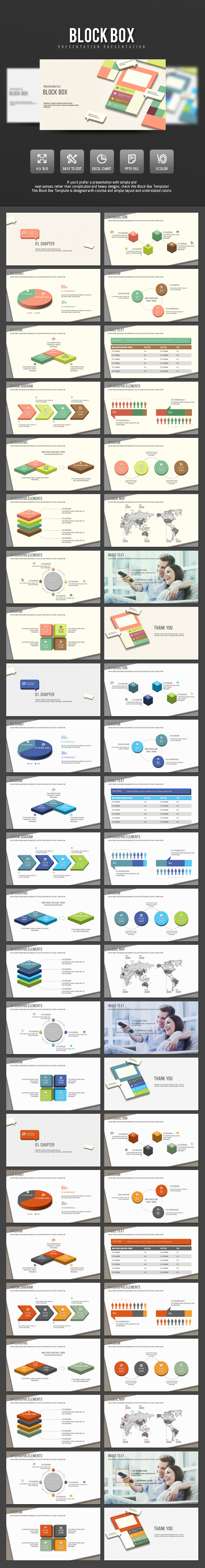 Block Box - PowerPoint Templates Presentation Templates