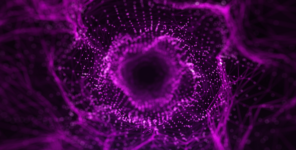 Particle Tunnel Rotate Pink