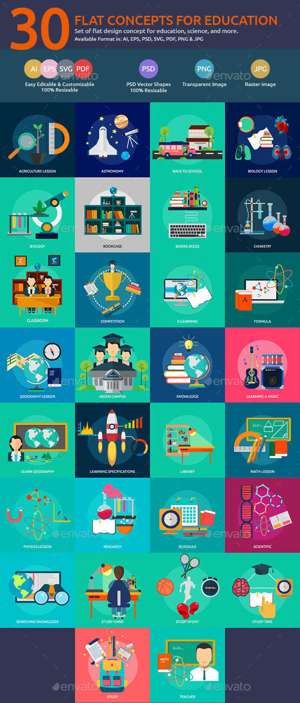 Flat Concepts for Education & Science Flat Concepts for Education & Science