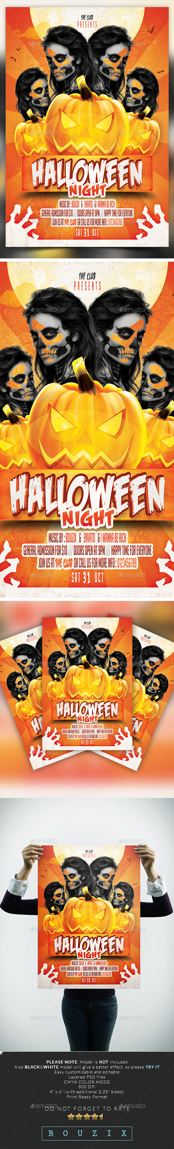 Halloween Night - Flyers Print Templates