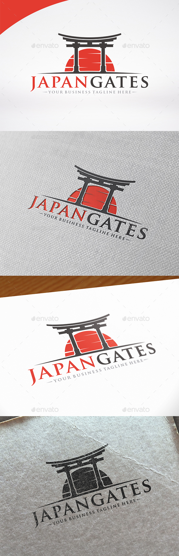 Japan Gate Logo Template Japan Gate Logo Template