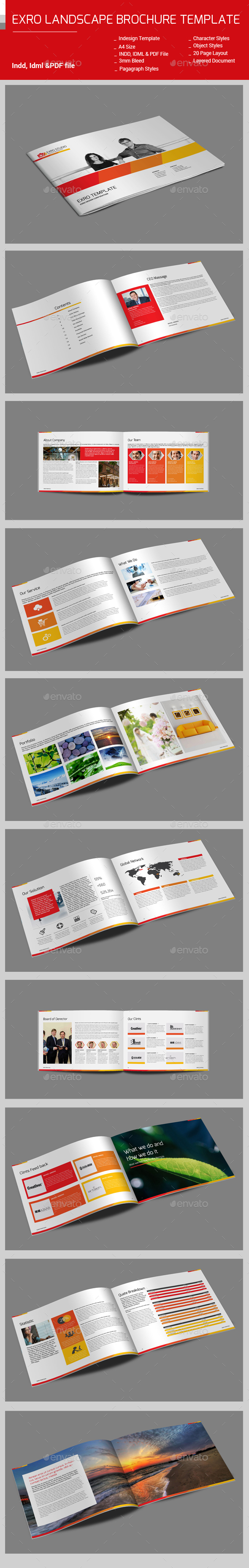Exro Landscape BrochureTemplate - Corporate Brochures
