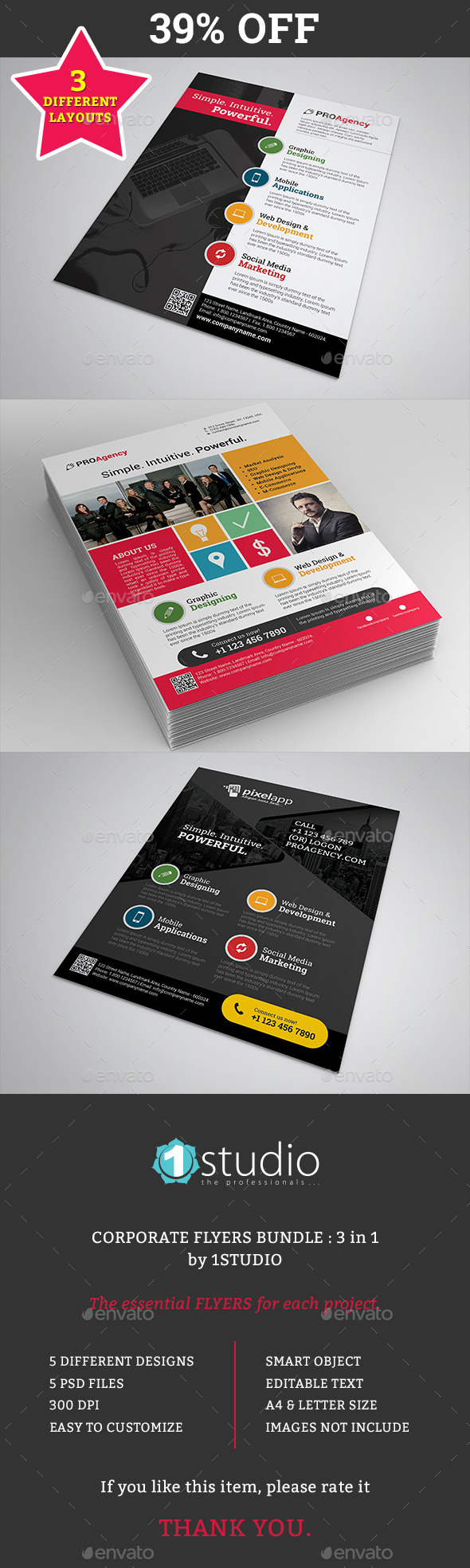 Flyers Bundle 02 3 in 1 Flyers Bundle 02 3 in 1