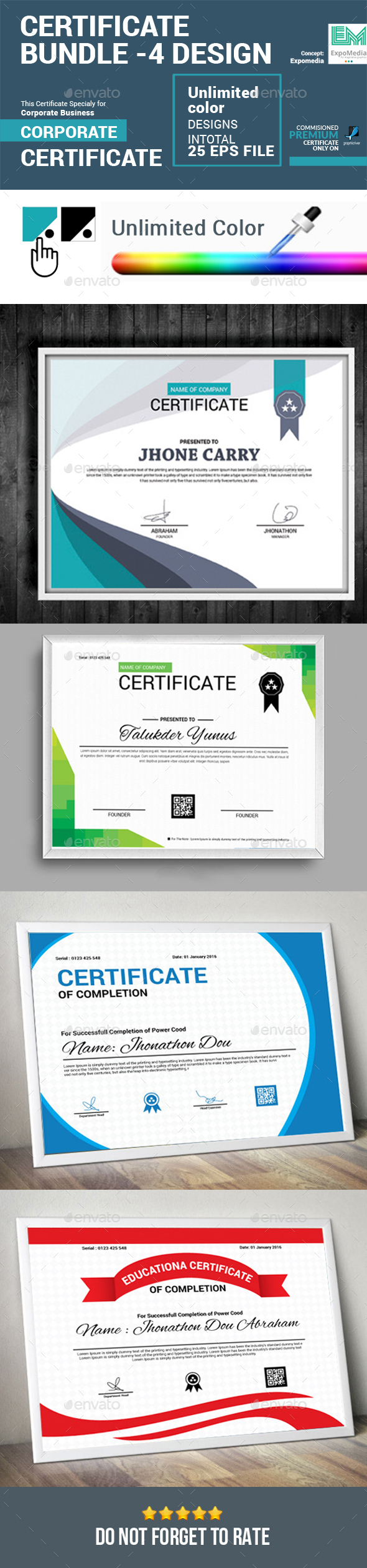 Certificate Bundle - Certificates Stationery