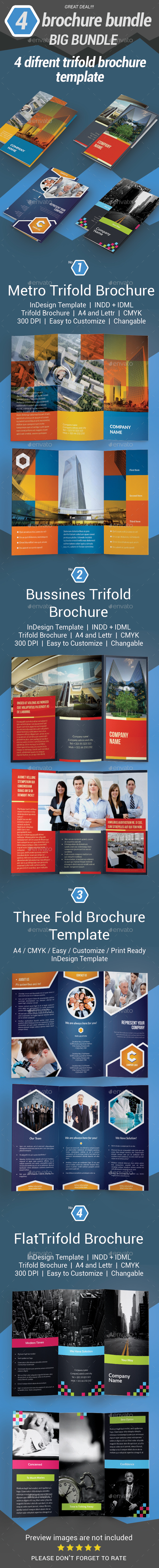 Trifold Brochure Bundle - Brochures Print Templates