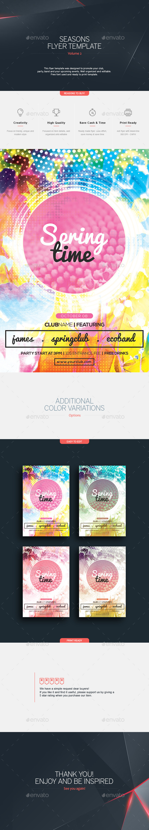 Spring Time Flyer Template Spring Time Flyer Template