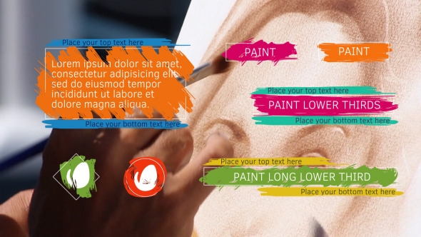 Paint Lower Thirds - VideoHive 13106505