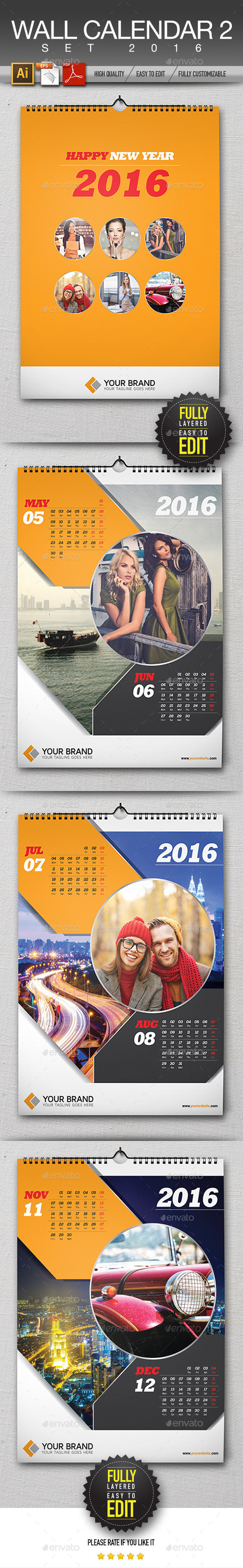 Wall Calendar 2016 Wall Calendar 2016