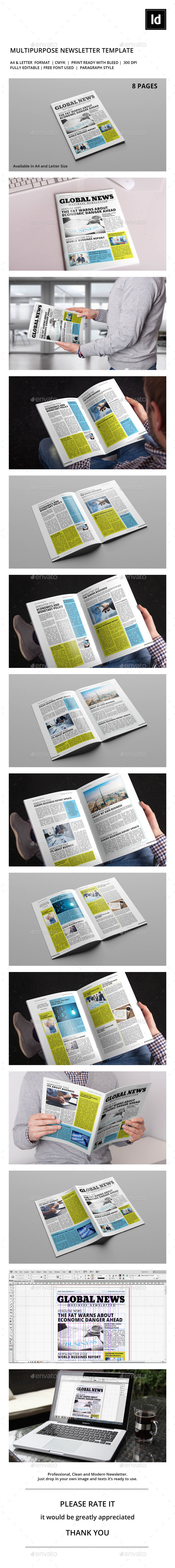Business Newsletter Vol. 4 - Newsletters Print Templates