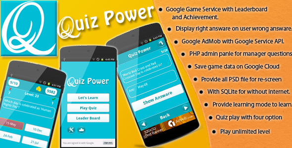 Quiz Power - CodeCanyon Item for Sale