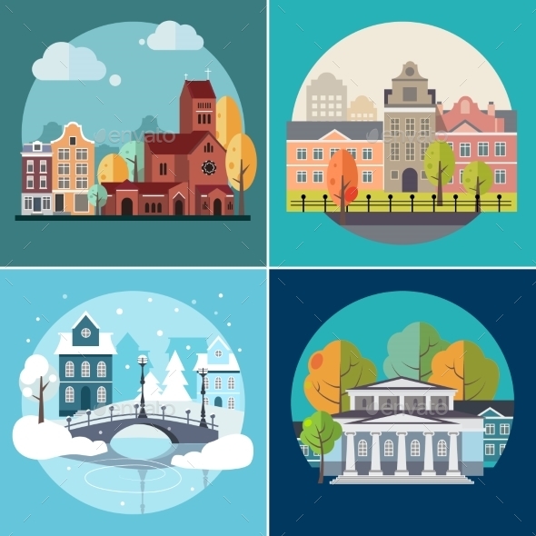 City and Town Buildings Landscapes City and Town Buildings Landscapes