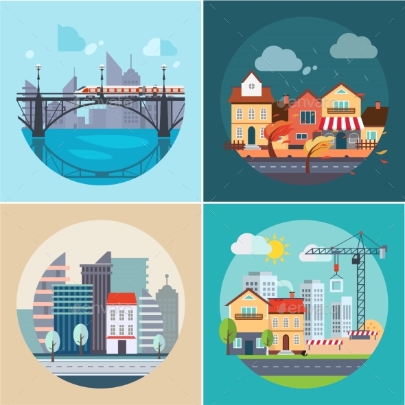 City and Town Landscapes City and Town Landscapes