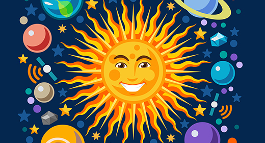 Galaxy images Universe Vector infographics