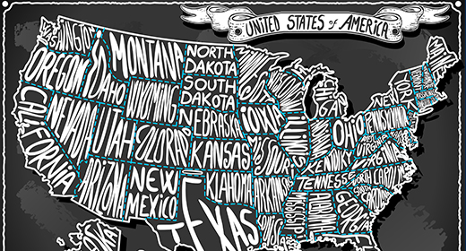 Map Vintage Illustration Vector Art