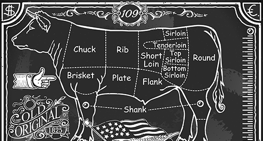 Farm Animals Blackboard Vector Images