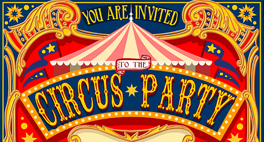 Invitation Template Vintage Vector Illustration