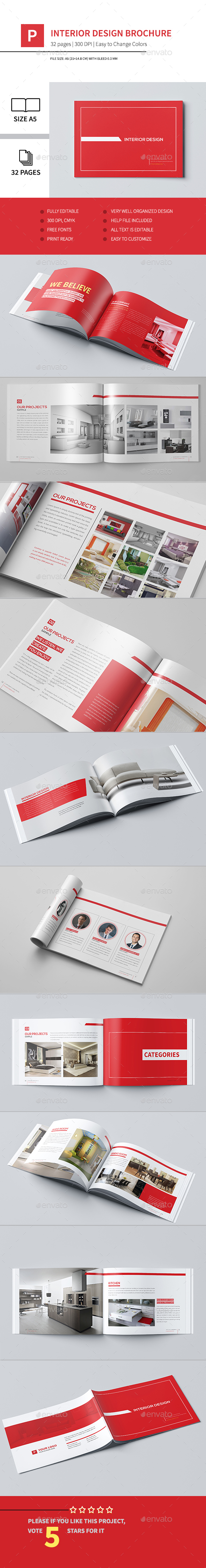 Interior Design Brochure 2015 - Brochures Print Templates