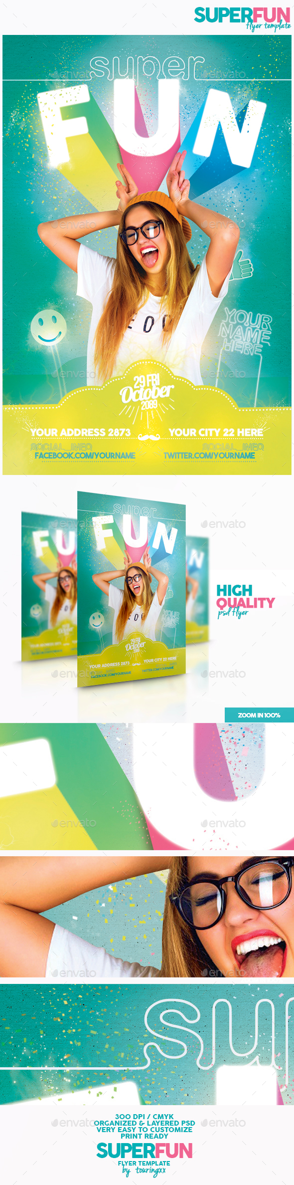 Super Fun Flyer Template - Flyers Print Templates