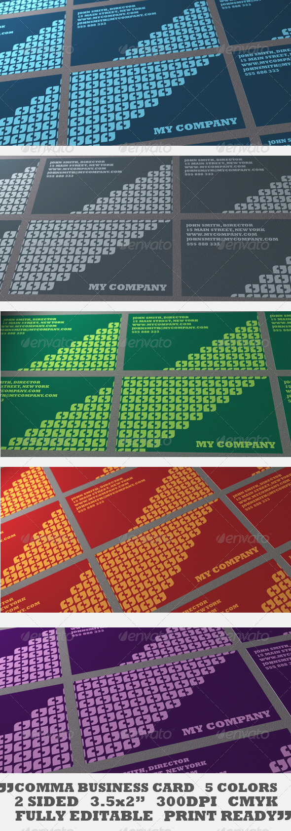 Comma Business Card - Creative Business Cards