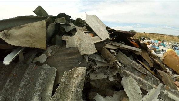 Construction Wastes Dumped In A Huge Pile In