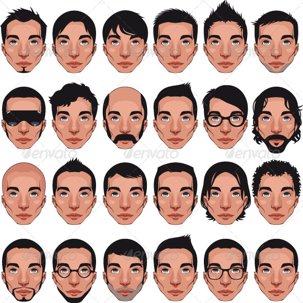 Avatar, Men Portraits. - People Characters