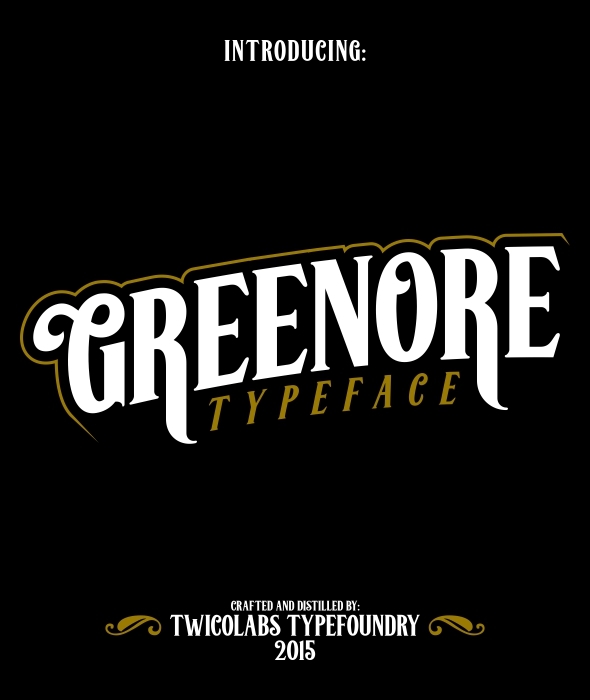 Greenore Typeface Greenore Typeface