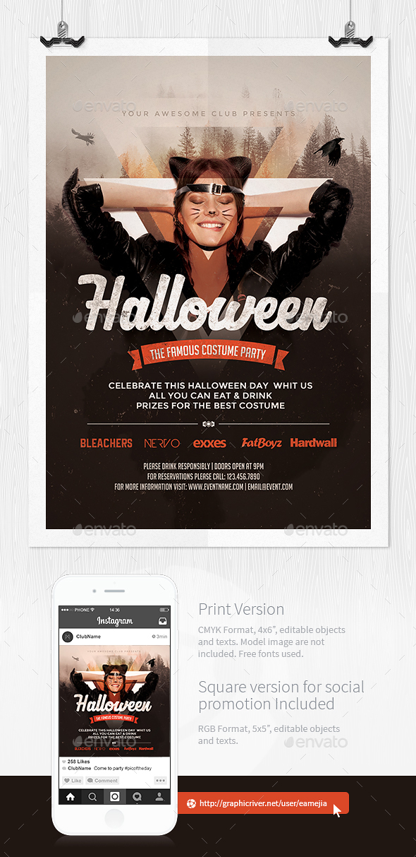 Halloween Flyer Template - Events Flyers
