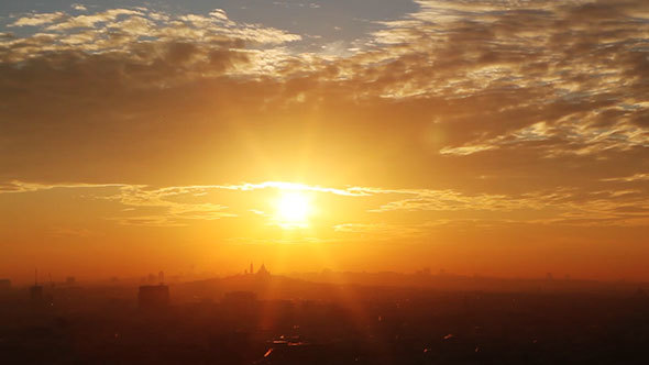 Sunrise over Paris